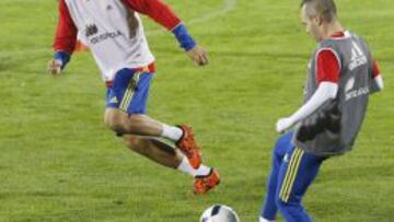 Morata, en un entrenamiento.