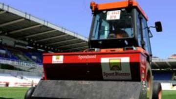 <b>A PUNTO. </b>El césped de El Sardinero tendrá un aspecto inmejorable cuando se inicie el próximo campeonato de Liga, el 29 de agosto.