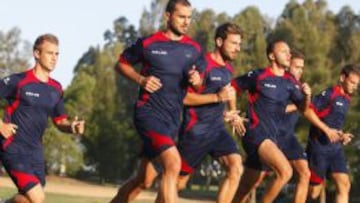 Entrenamiento del Levante en pretemporada.