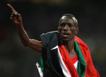 Ezekiel Kemboi. El atleta de Kenia fue campeón olímpico en Atenas 2004 y Londres 2012. Se despide de los Juegos Olímpicos con un mal sabor de boca después de ser descalificado en su prueba de 3000 metros obstáculos. 