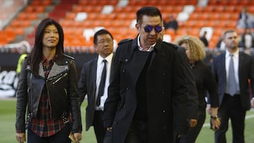 Lim, en una de sus &uacute;ltimas visitas al estadio de Mestalla. 