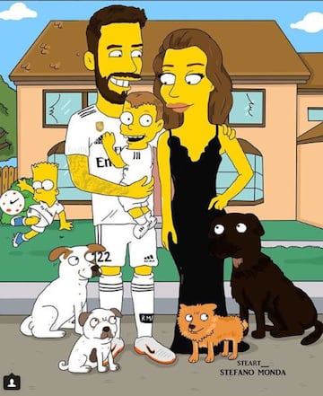 Así se ven los cracks del fútbol en los Simpsons