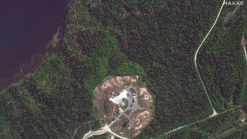 A satellite overview of a launch site before the launch failure of a Russian RS-28 Sarmat intercontinental ballistic missile, according to arms experts, at the Plesetsk Cosmodrome in northern Russia, September 7, 2024. Maxar Technologies/Handout via REUTERS. THIS IMAGE HAS BEEN SUPPLIED BY A THIRD PARTY. NO RESALES. NO ARCHIVES. MANDATORY CREDIT. DO NOT OBSCURE LOGO