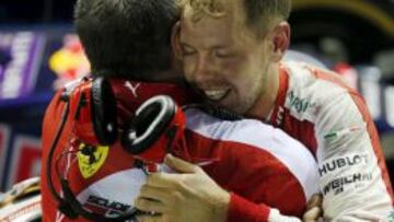 Vettel no descarta alcanzar a Hamilton.