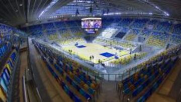 PREPARADO. El Gran Canaria Arena está listo para su primer lleno.