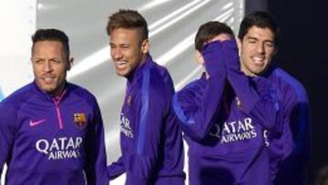 Adriano, Neymar, Messi y Suárez.