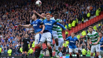 El Cl&aacute;sico de Escocia entre el Celtic y el Rangers, ambos de Glasgow.