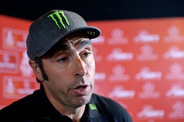 El piloto español atiende a la prensa tras la presentación del Rally Dakar 2020