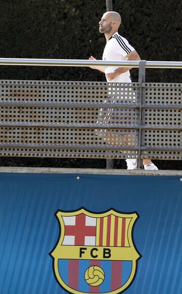 Barcelona 01Junio 2018, Espaa
Previa al Mundial 2018
Entrenamiento de la seleccion Argentina Ciudad Deportiva Joan Gamper, Barcelona.
Javier Mascherano de la Seleccion Argentina
Foto Ortiz Gustavo