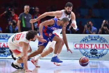 Tony Parker y Sergio Llull.