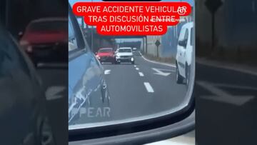 Se pelean en plena autopista y todo termina en un grave accidente en Viña del Mar