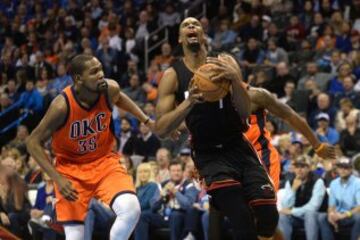 Chris Bosh y Kevin Durant.