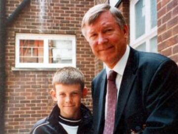 Gareth Bale de niño con Ferguson