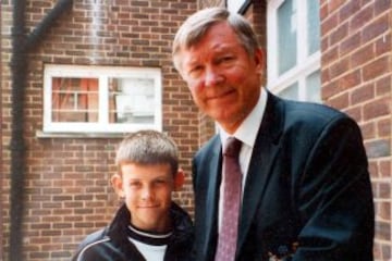 Gareth Bale de niño con Ferguson