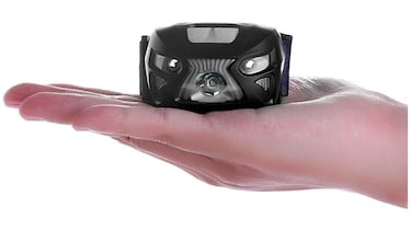 Estas linternas frontales LED con luces blancas y rojas son potentes, recargables y ligeras