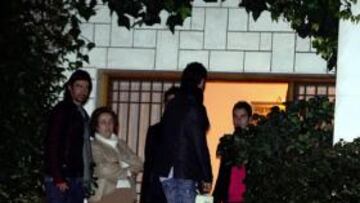 <b>REUNIÓN. </b>Pachón, Teresa Rivero, Coke, Cobeño y Míchel, al término del cónclave en Somosaguas.