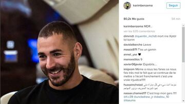 Benzema 'sonríe' tras verse fuera del Balón de Oro