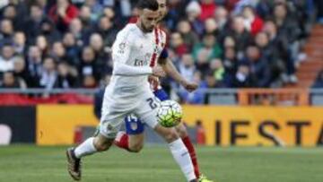 Mayoral, ante el Atlético.