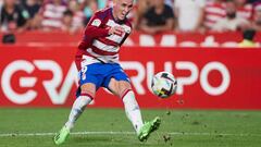 GRANADA, SPAIN - AUGUST 29: Jose Callejon of Granada CF in action during the LaLiga Smartbank match between Granada CF and Villarreal CF B at Estadio Nuevo Los Carmenes on August 29, 2022 in Granada, Spain. (Photo by Fermin Rodriguez/Quality Sport Images/Getty Images)