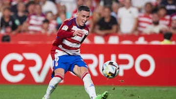 GRANADA, SPAIN - AUGUST 29: Jose Callejon of Granada CF in action during the LaLiga Smartbank match between Granada CF and Villarreal CF B at Estadio Nuevo Los Carmenes on August 29, 2022 in Granada, Spain. (Photo by Fermin Rodriguez/Quality Sport Images/Getty Images)
