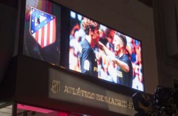 La inauguración de la tienda del Atlético en imágenes