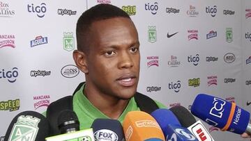 Yerson Candelo en zona mixta tras empatar con Tolima