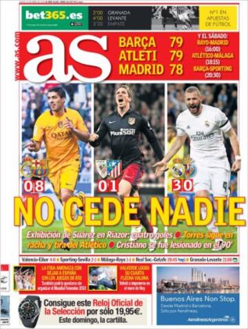 Portadas de la prensa mundial