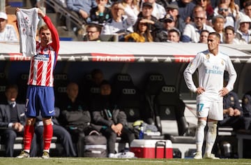 Griezmann celebra el 1-1.