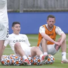 James al límite: Así termina tras una práctica con Benítez