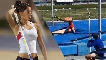 Allison Stokke vuelve a ser noticia... por un salto accidentado