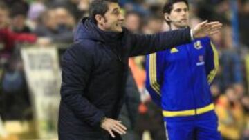 Ernesto Valverde durante el partido.