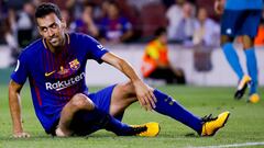 Sergio Busquets reclam&oacute; fichajes tras la derrota contra el Real Madrid en la Supercopa de Espa&ntilde;a.