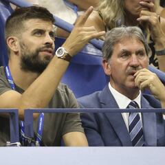 Piqué, el jefe de la Davis, hizo una visita exprés al US Open