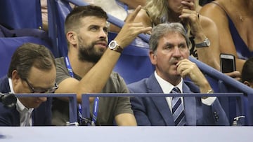 Piqué, el jefe de la Davis, hizo una visita exprés al US Open