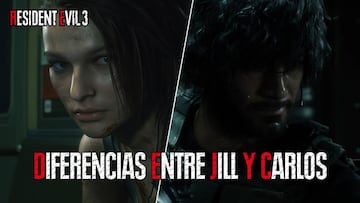 &iquest;Qu&eacute; diferencias hay entre Jill y Carlos en Resident Evil 3 Remake?