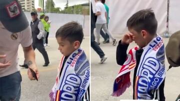 El v¨ªdeo que todo madridista debe ver: esto le pasa a este ni?o en su primera vez en el Bernab¨¦u