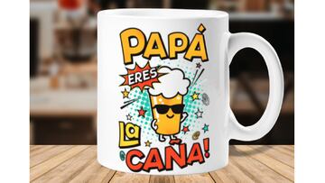 Taza “Papá, eres la caña” en laTostadora