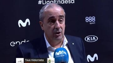 Vidorreta carga duramente contra Laso y su banquillo tras perder ante los blancos