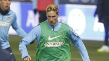 Fernando Torres durante un entrenamiento.