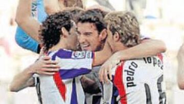 <b>OPORTUNO. </b>El gol de Toché le dio tres puntos al Valladolid.