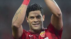 Hulk of Shanghai SIPG celebrates after scoring a goal during the Chinese Football Association Super League match between Shanghai SIPG and Henan Jianye at Shanghai Stadium on July 10, 2016 in Shanghai, China.