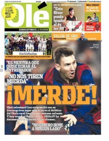 Portadas de la prensa deportiva