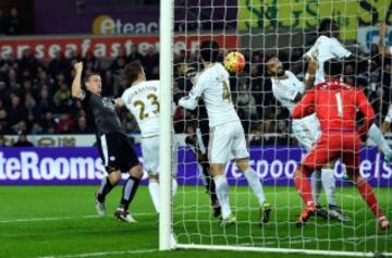 Jornada 15: Swansea City - Leicester City (0-3).