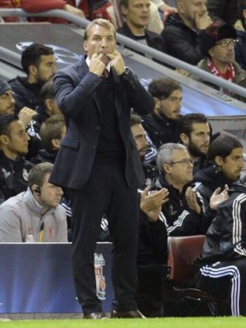 El entrenador del Liverpool, Brendan Rodgers.