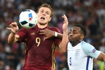 Alexander Kokorin y Danny Rose