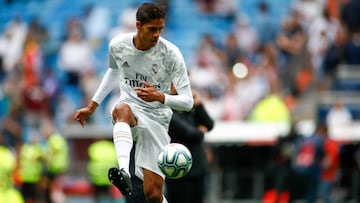 Soccer: La Liga - Real Madrid v Levante
Raphael Varane of Real Madrid during the spanish league football match played between Real Madrid and UD Levante at Santiago Bernabeu Stadium in Madrid, Spain, on September 14, 2019.
14/09/2019 ONLY FOR USE
