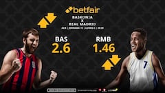 Baskonia vs. Real Madrid: horario, dónde ver, pronósticos, estadísticas y clasificación