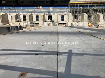 El avance de las obras del estadio Santiago Bernabéu