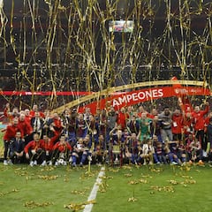 Sevilla-Barcelona en imágenes