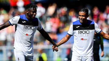 Duván Zapata y Luis Fernando Muriel en Atalanta